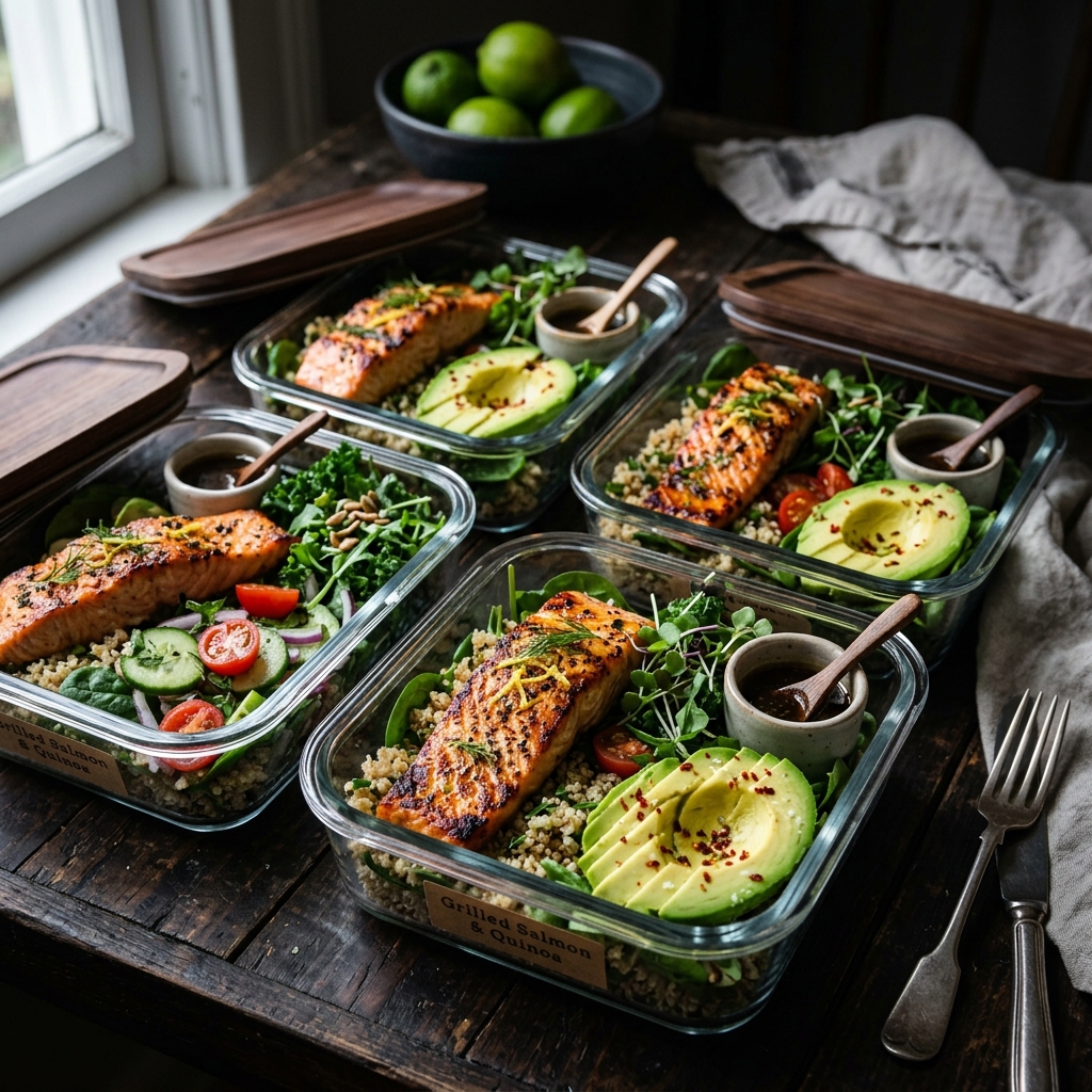 Refeição saudável e equilibrada para dieta flexível